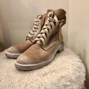 Dolce Vita Suede Lace-Up Combat Boots